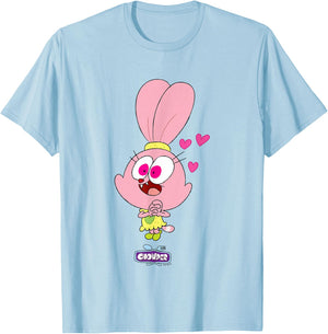 Chowder Valentine's Day Panini Watching Chowder Run Away T-Shirt - T-Shirt | Light Blue