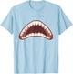 Halloween Shark Jaw Easy Last Minute Costume Kids Boys Men T-Shirt - T-Shirt | Light Blue