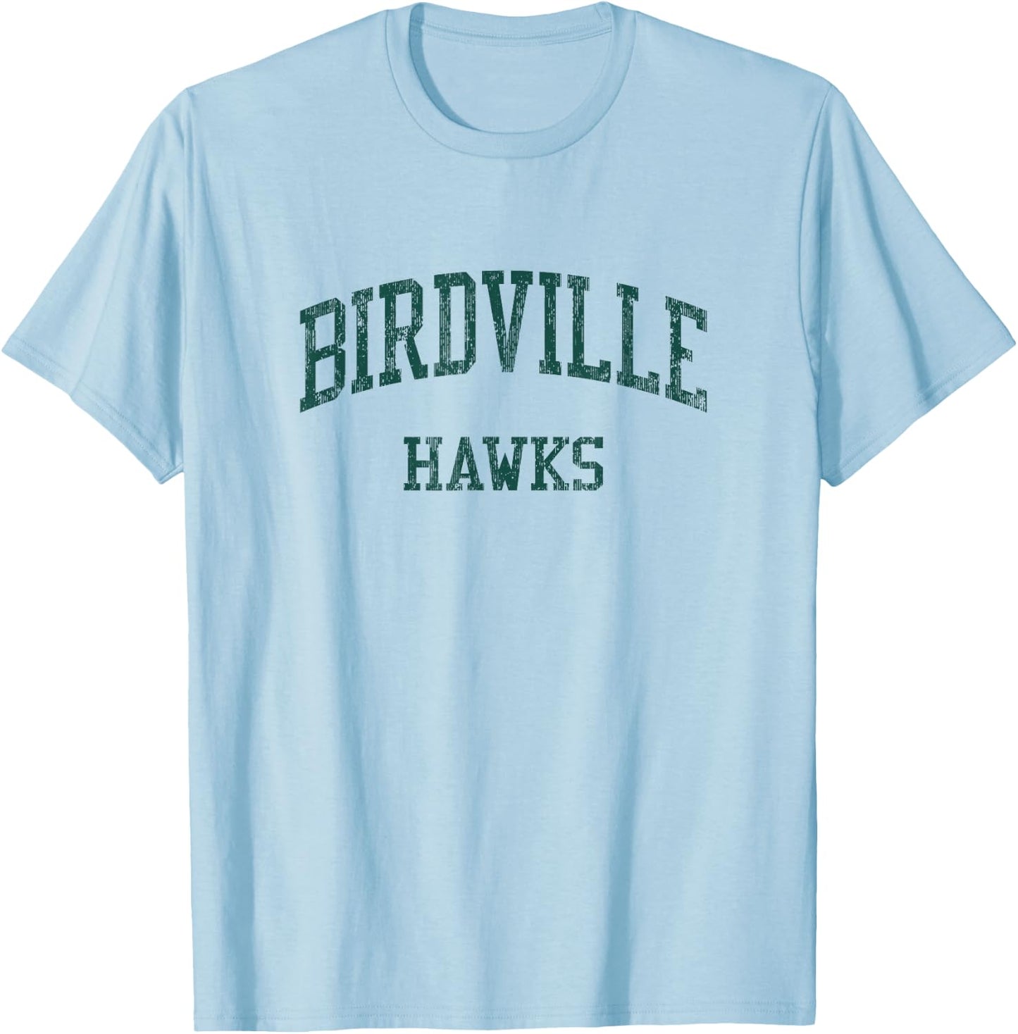 Birdville High School HS North Richland Hills TX Vintage SPO T-Shirt - T-Shirt | Light Blue