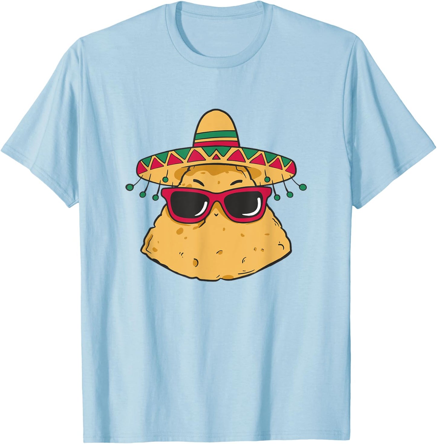 Cool Nacho Tortilla Chip T-Shirt - T-Shirt | Light Blue