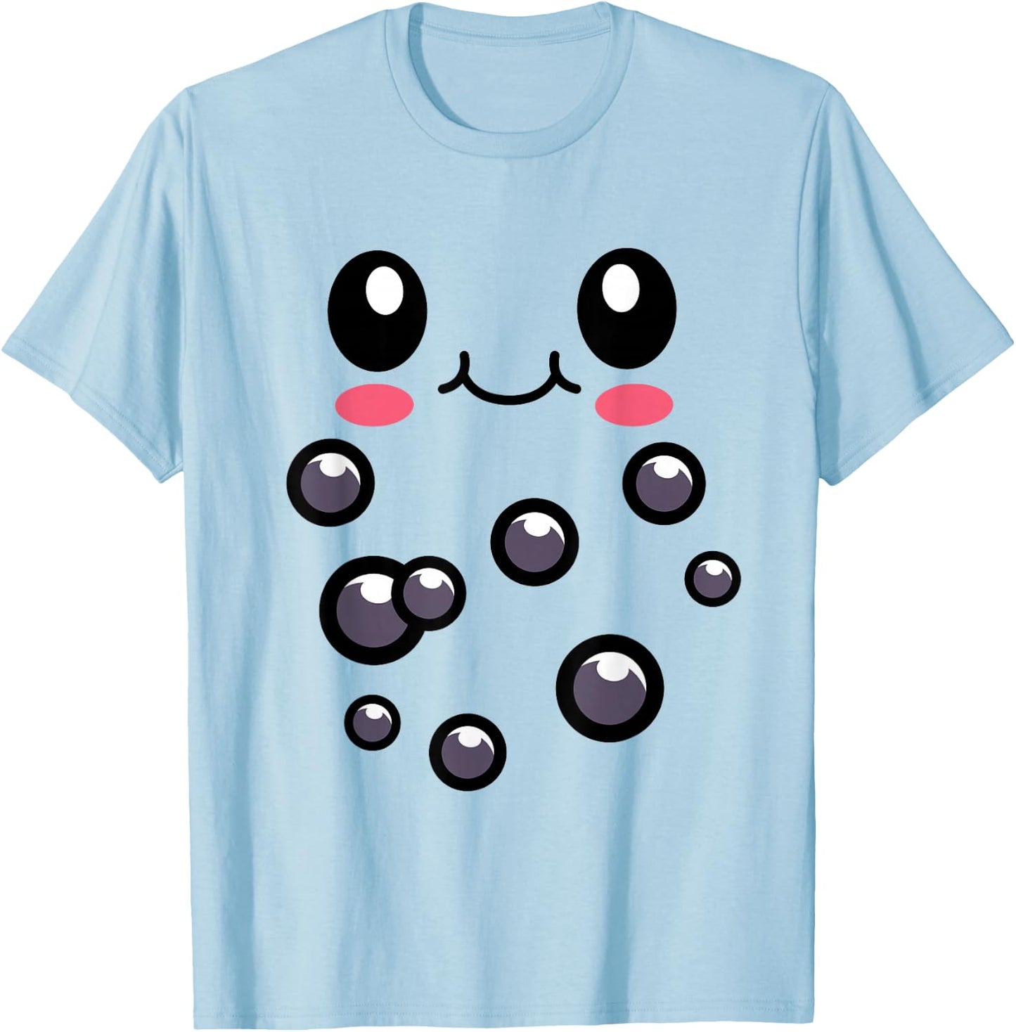 Strawberry Milk Bubble Tea Outfit Boba Tea Halloween Costume T-Shirt - T-Shirt | Light Blue