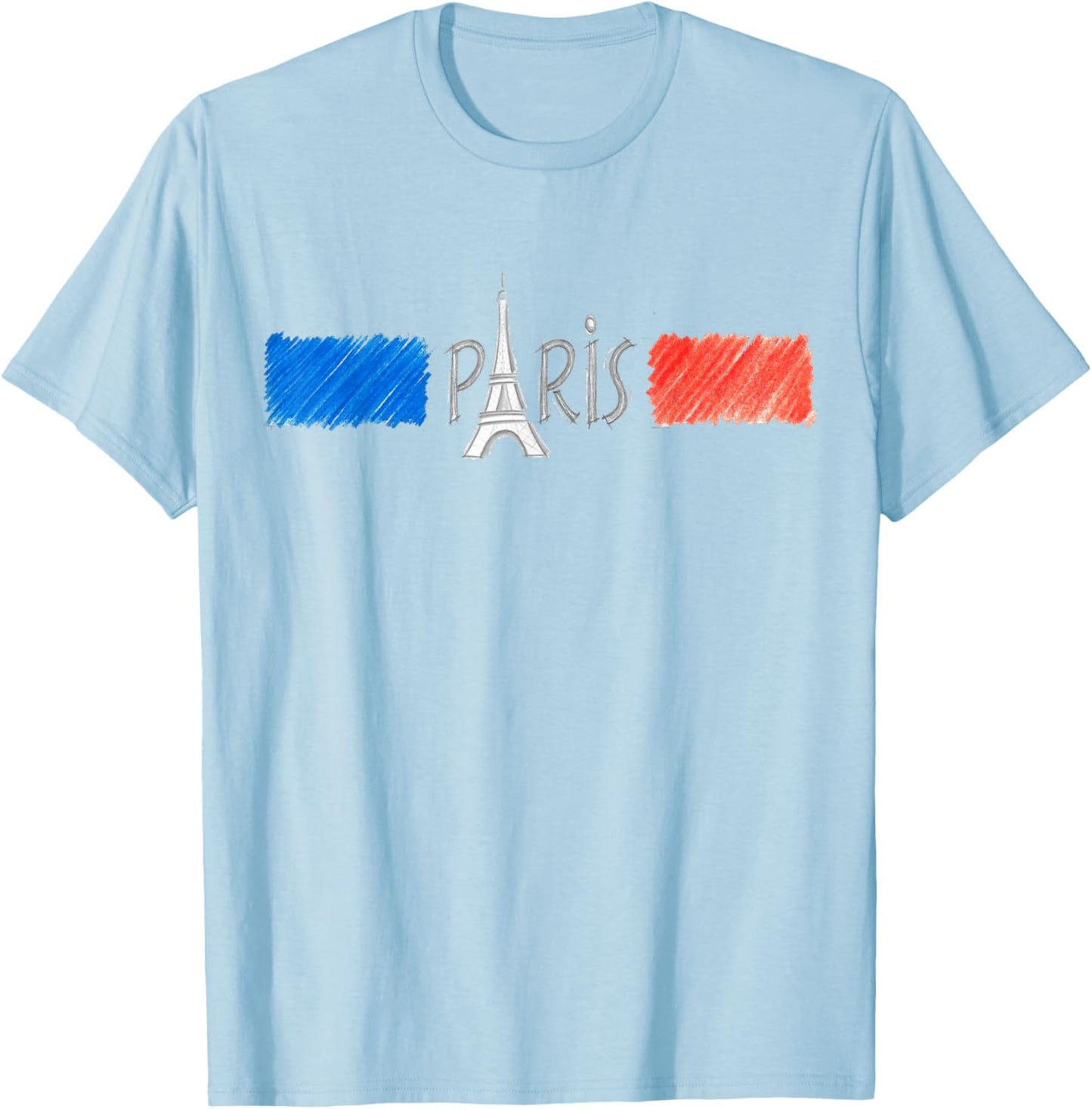 Display your love for Paris, travel and adventure T-Shirt - T-Shirt | Light Blue