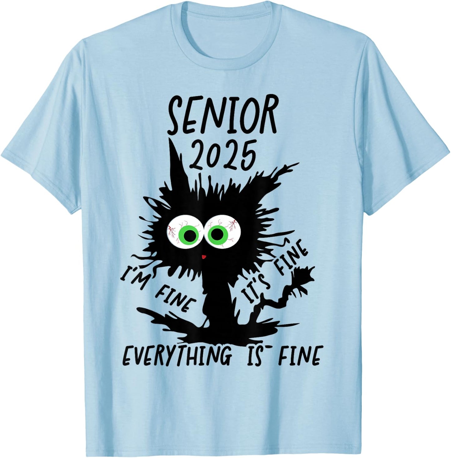 Senior 2025 T-Shirt - T-Shirt | Light Blue