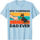 Best Doberman Dad Ever Doberman Pinscher Dad T-Shirt - T-Shirt | Light Blue