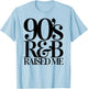 Throwback Vintage RnB Classics 90's Old School R&B T Shirt T-Shirt - T-Shirt | Light Blue