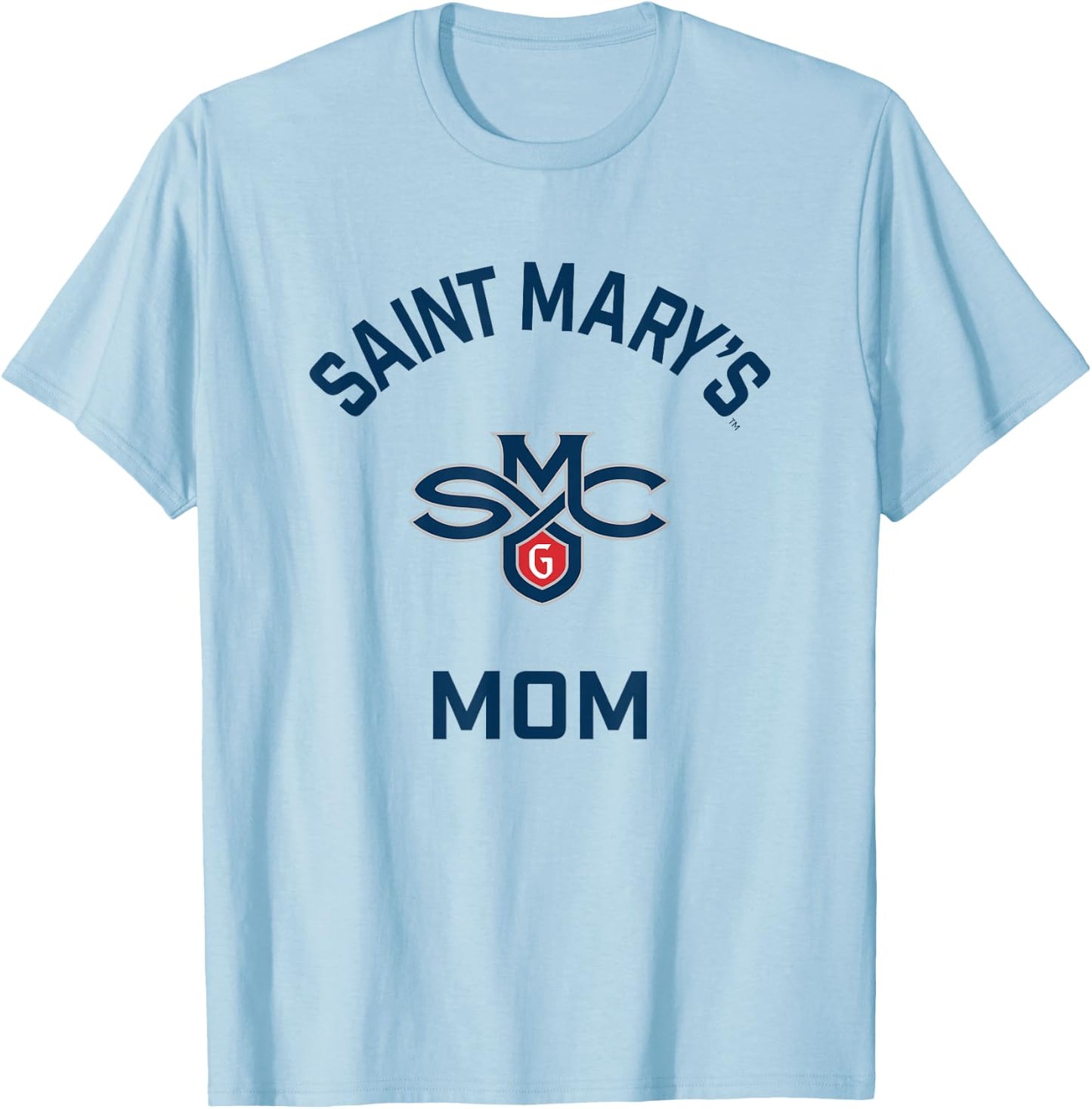 Saint Mary's College Gaels Arched Mom T-Shirt - T-Shirt | Light Blue