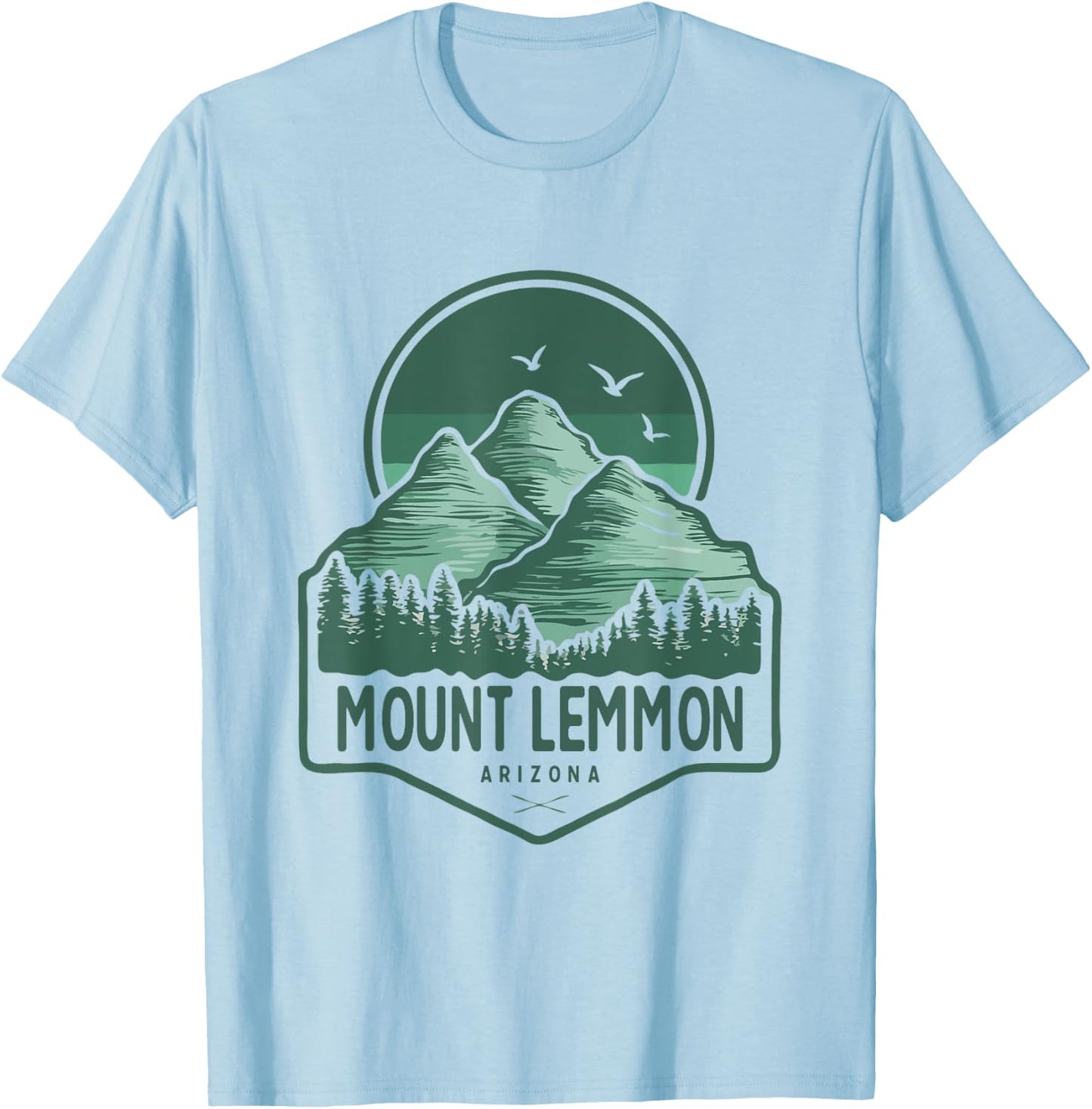Mount Lemmon Mountains Arizona Hiking Outdoors Vintage T-Shirt - T-Shirt | Light Blue