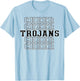 Trojans Cheer Squad Cheerleader Cheer Mom Sports Game Day T-Shirt - T-Shirt | Light Blue