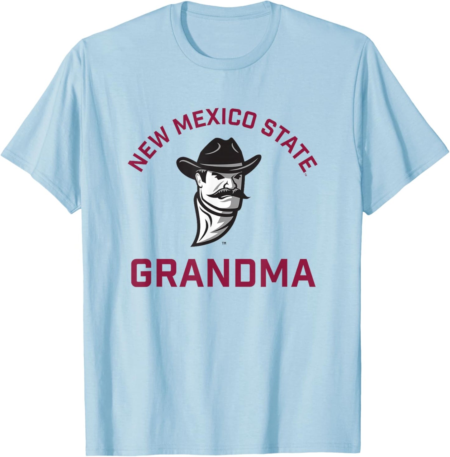 New Mexico State University NMSU Aggies Arched Grandma T-Shirt - T-Shirt | Light Blue