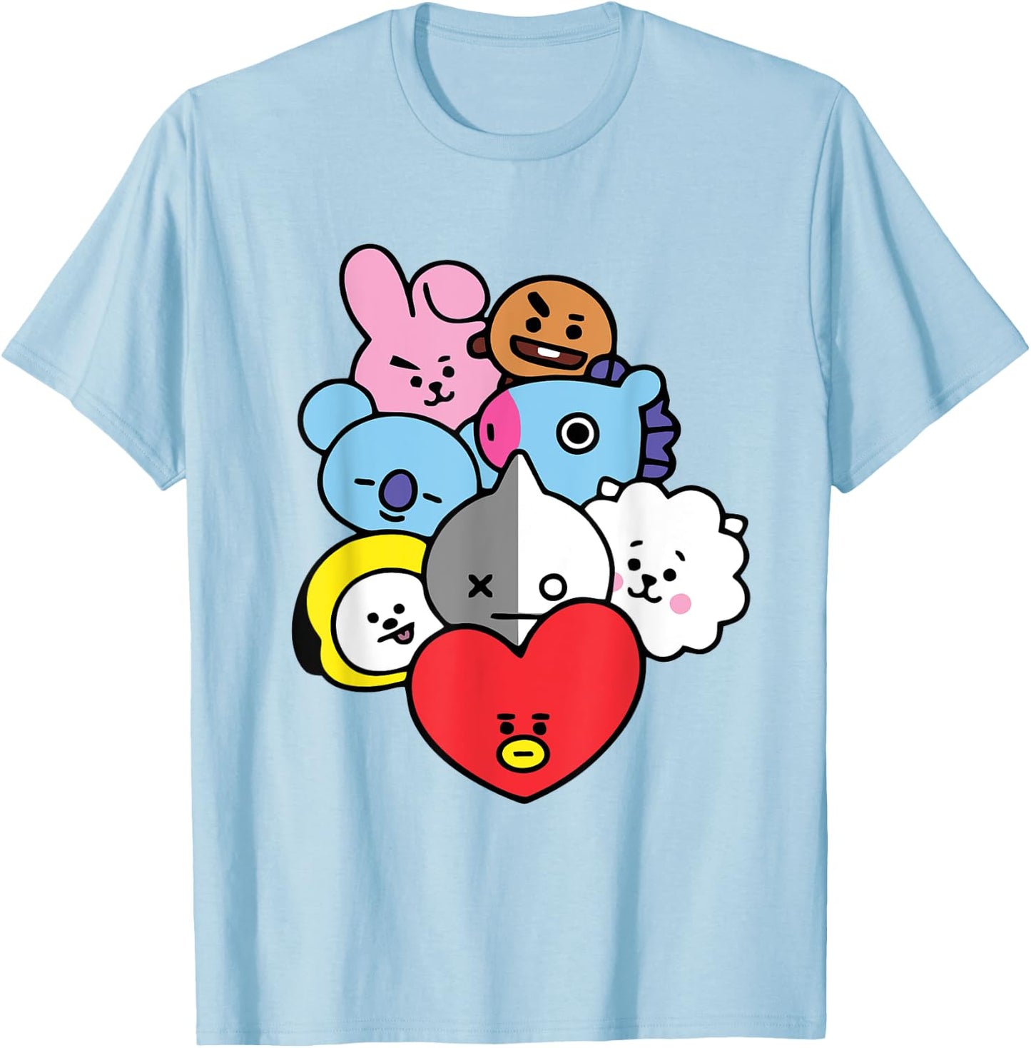Cool K-Pop Cute Love Symbol K-Drama Korean Pop Music Fans T-Shirt - T-Shirt | Light Blue