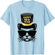 Happy New Year Cat T-Shirt - T-Shirt | Light Blue