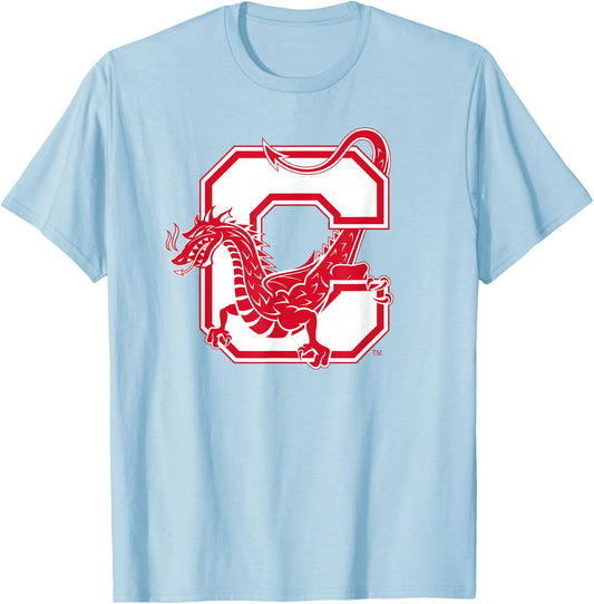 SUNY Cortland Red Dragons C Mark T-Shirt - T-Shirt | Light Blue