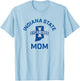 Indiana State University Sycamores Arched Mom T-Shirt - T-Shirt | Light Blue