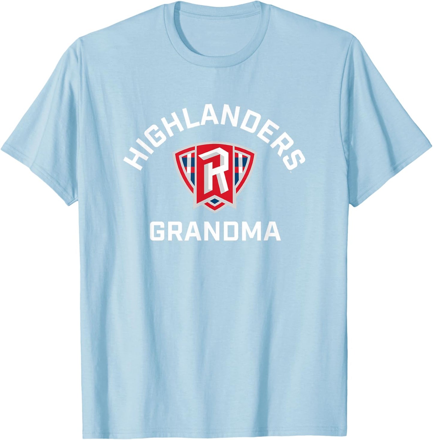 Radford University Highlanders Arched Grandma T-Shirt - T-Shirt | Light Blue