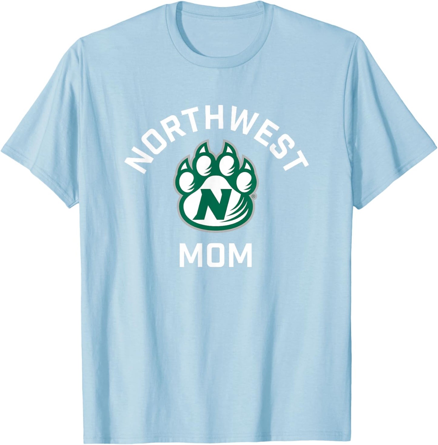 Northwest Missouri State Bearcats Arched Mom T-Shirt - T-Shirt | Light Blue