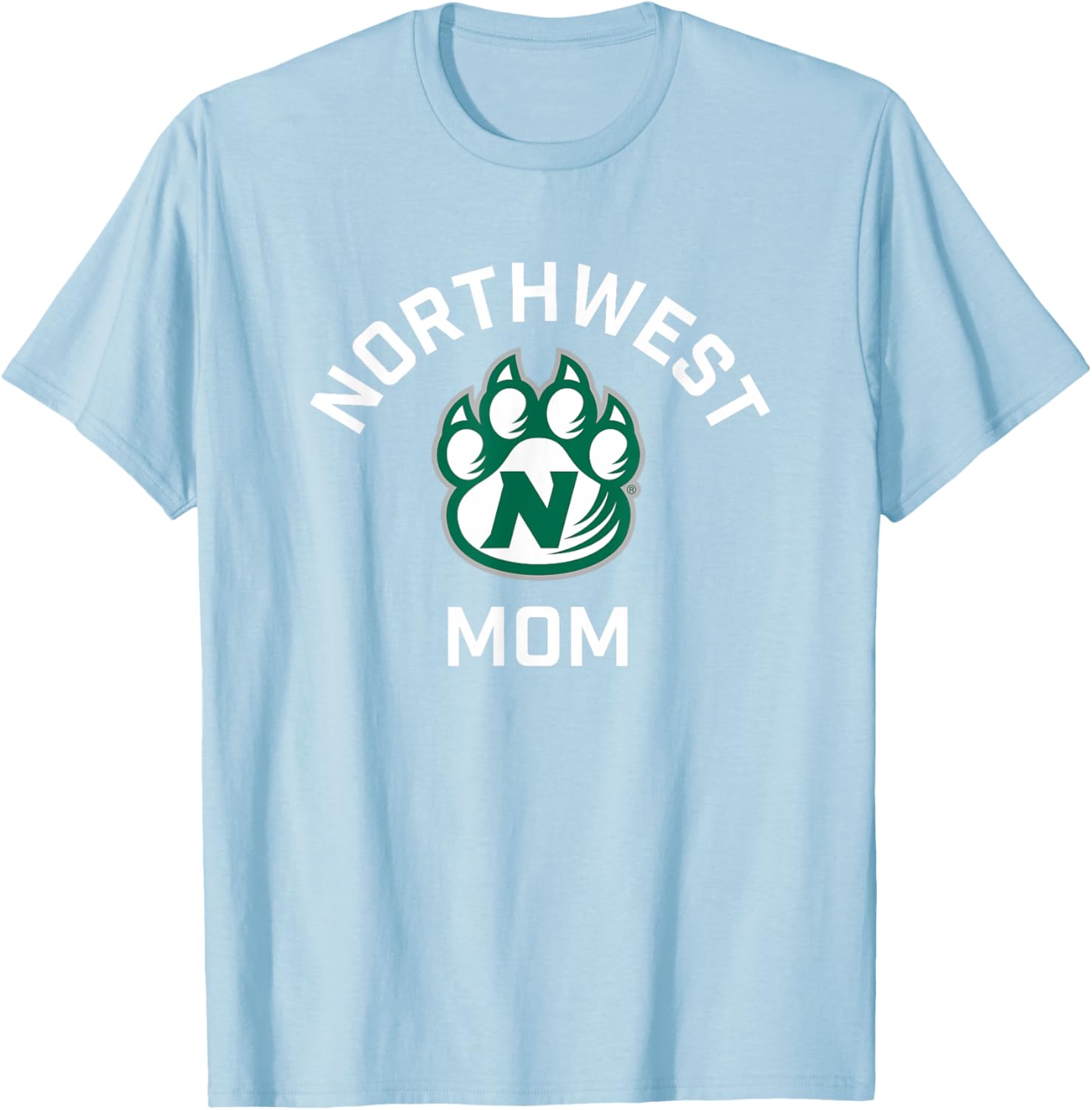 Northwest Missouri State Bearcats Arched Mom T-Shirt - T-Shirt | Light Blue