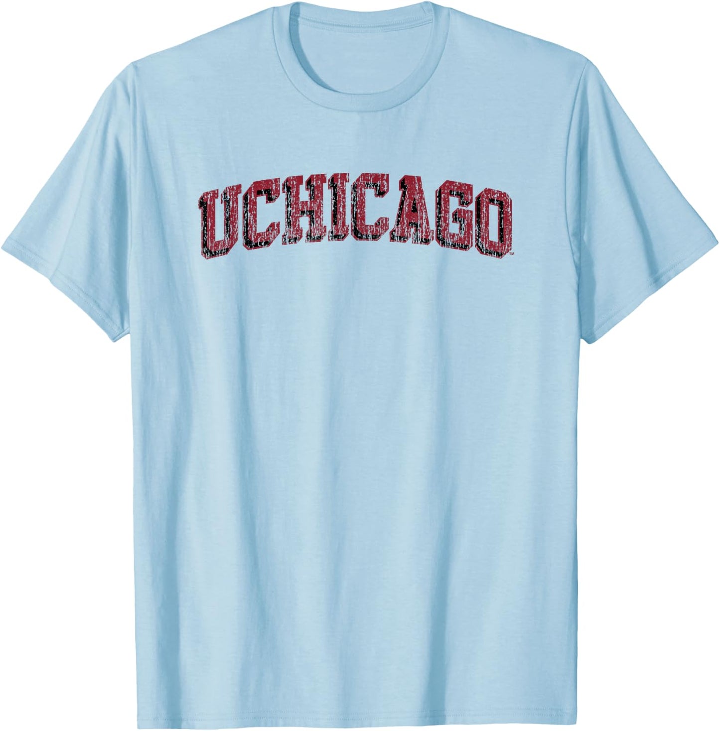 Chicago Maroons Retro Arch Officially Licensed T-Shirt - T-Shirt | Light Blue