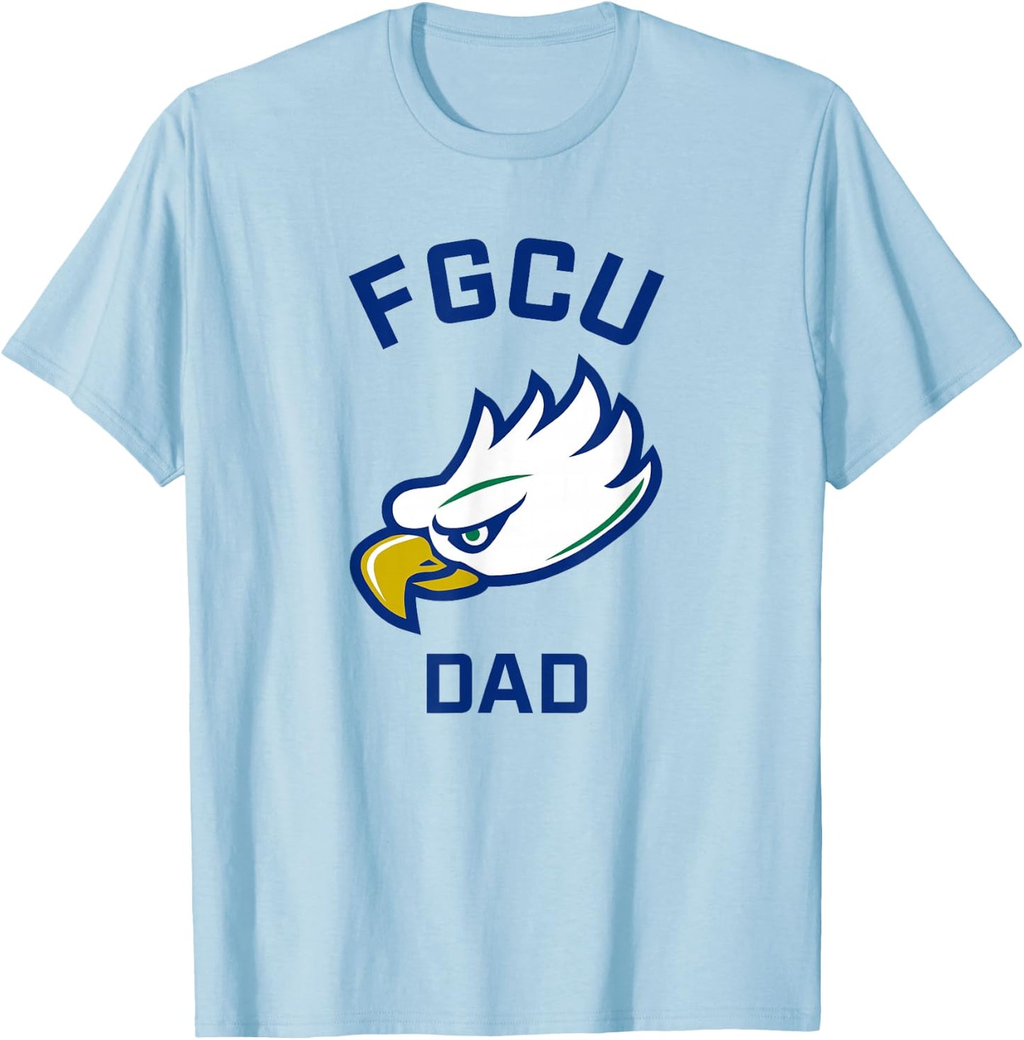 Florida Gulf Coast University FGCU Eagles Arched Dad T-Shirt - T-Shirt | Light Blue