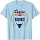 Coors Banquet Rodeo Bull Horns Framed Badge T-Shirt - T-Shirt | Light Blue