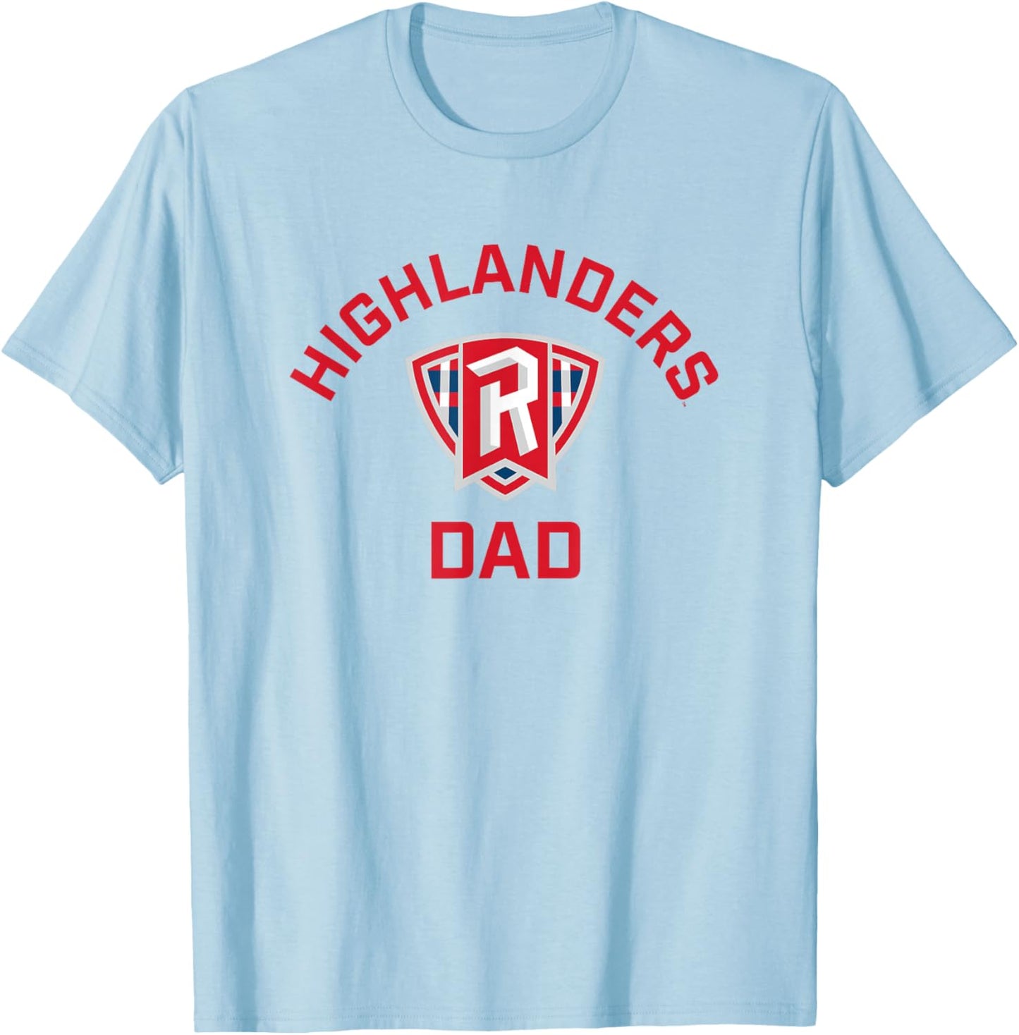 Radford University Highlanders Arched Dad T-Shirt - T-Shirt | Light Blue