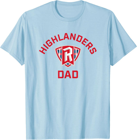 Radford University Highlanders Arched Dad T-Shirt - T-Shirt | Light Blue