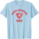 Radford University Highlanders Arched Dad T-Shirt - T-Shirt | Light Blue