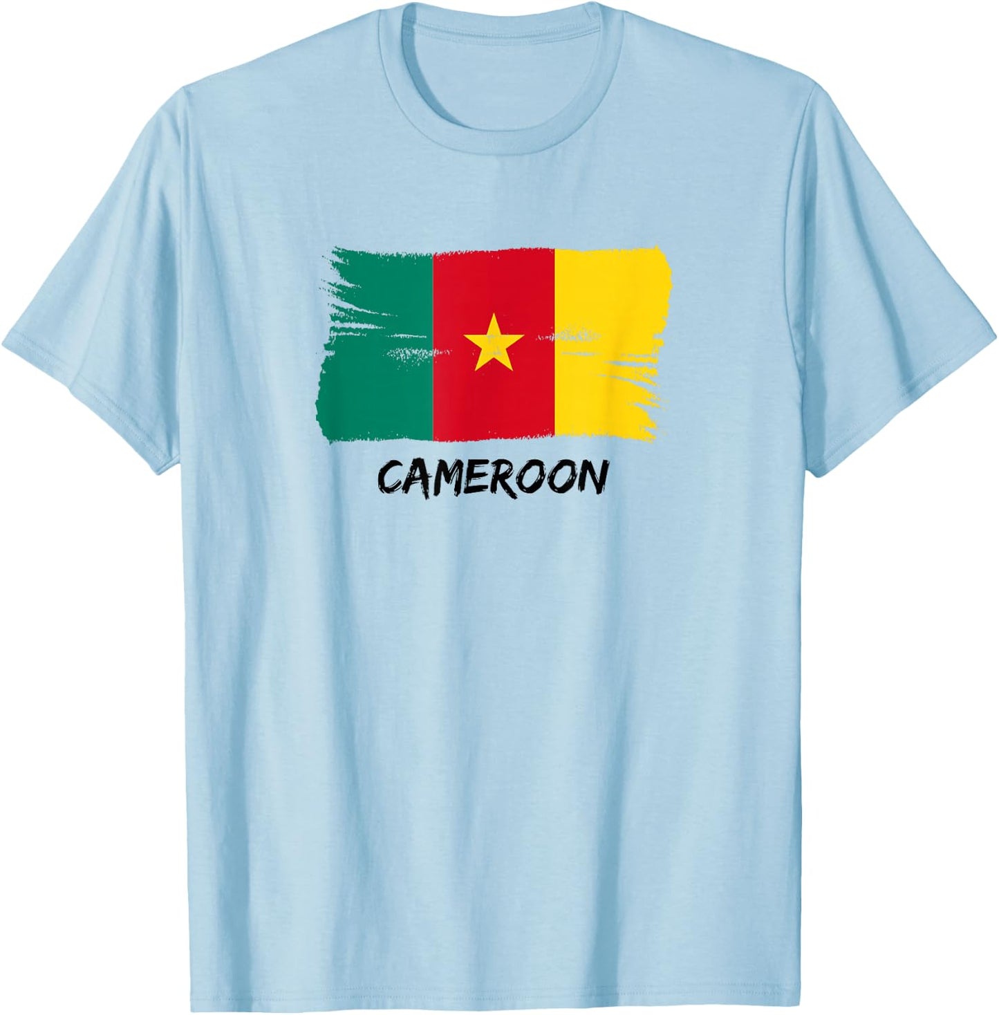 Cameroon Flag T-Shirt - T-Shirt | Light Blue