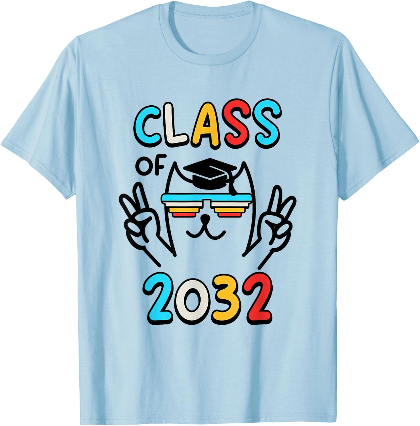 Class Of 2032 T-Shirt - T-Shirt | Light Blue
