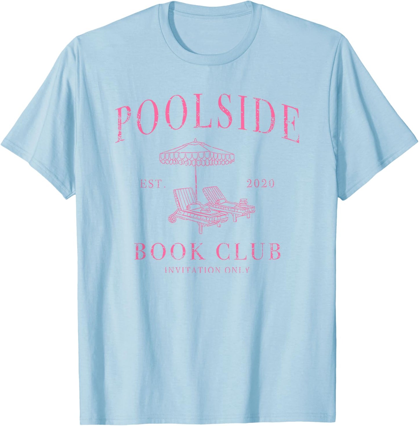 Poolside Book Club T-Shirt - T-Shirt | Light Blue