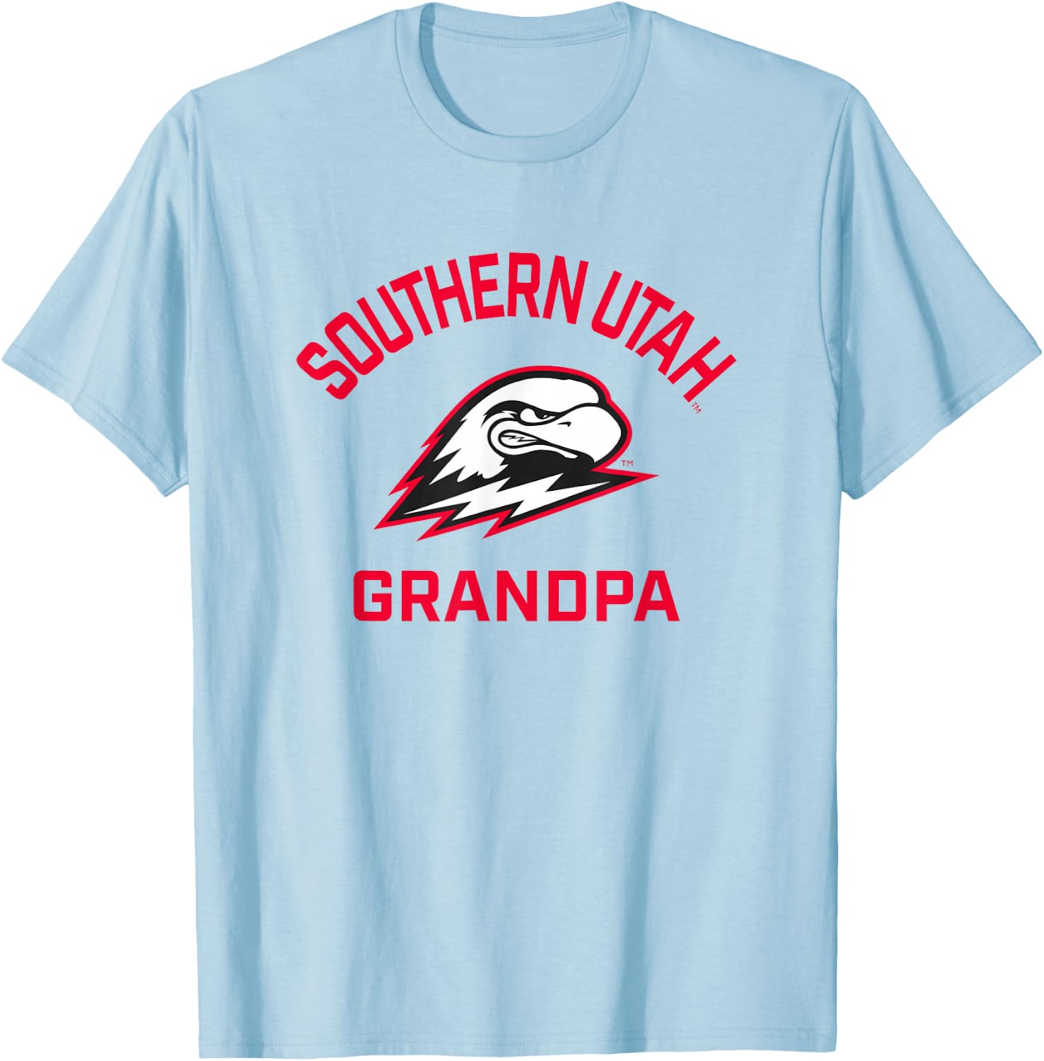 Southern Utah University Thunderbirds Arched Grandpa T-Shirt - T-Shirt | Light Blue