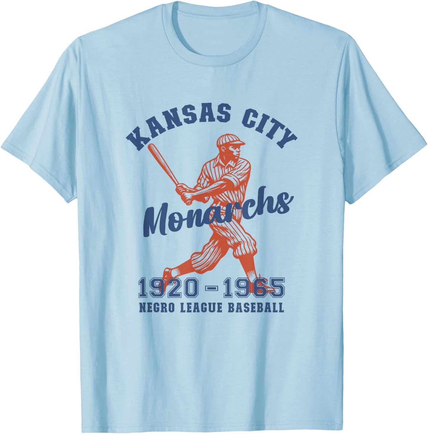 Kansas City Negro League Baseball Black History Month T-Shirt - T-Shirt | Light Blue