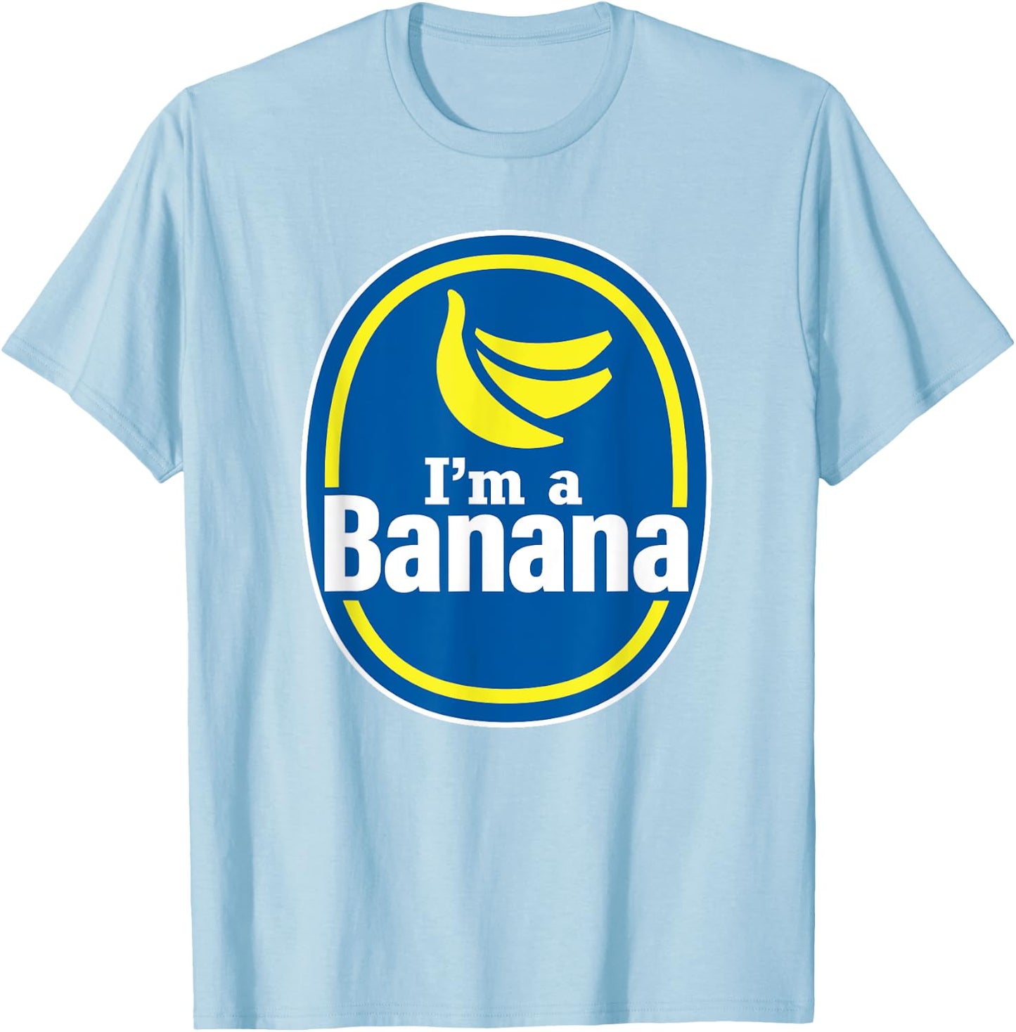 Funny Pretend I'm a Banana Halloween Costume Fruit T-Shirt - T-Shirt | Light Blue