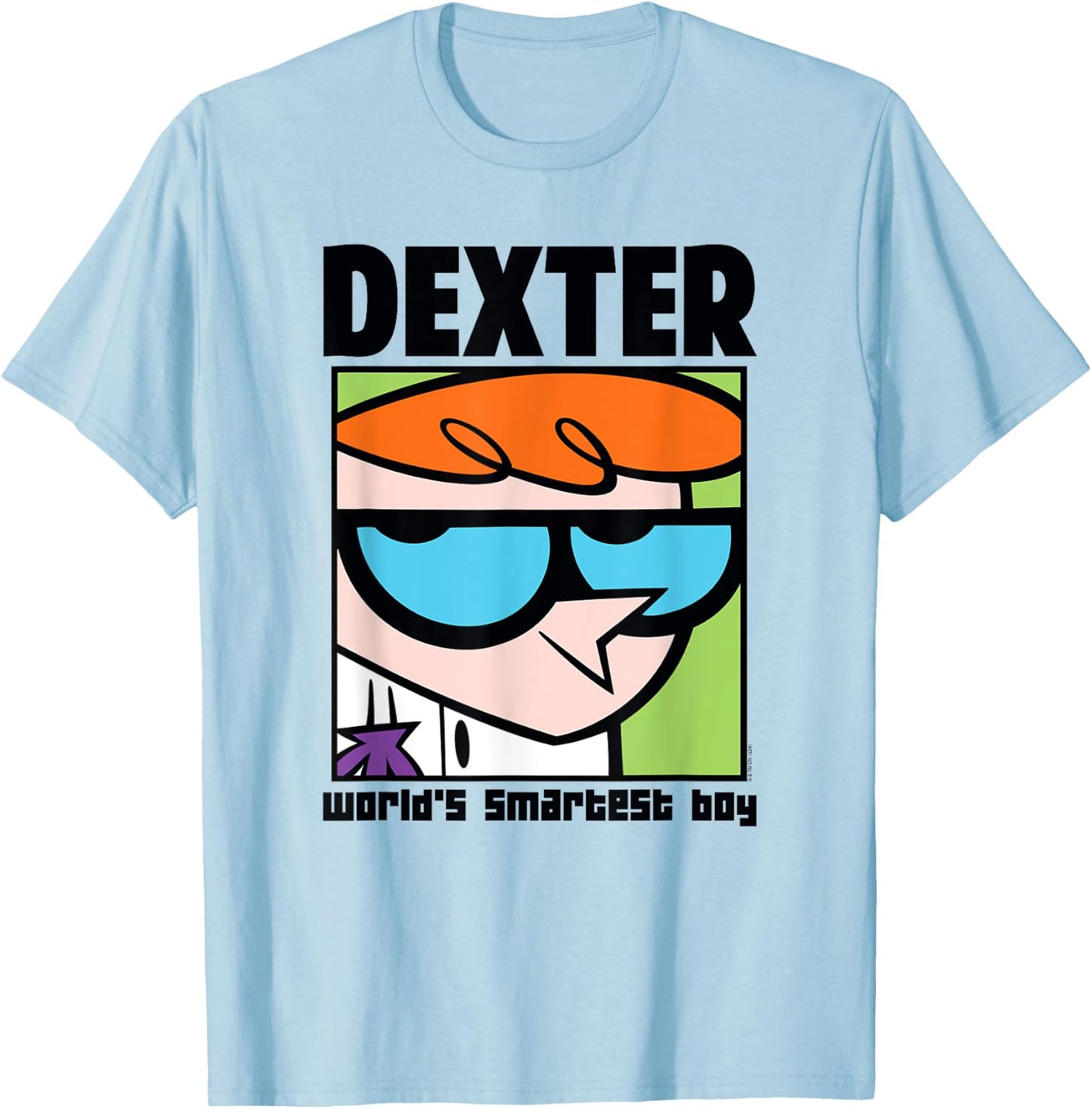 Dexter's Laboratory World's Smartest Boy Cartoon T-Shirt - T-Shirt | Light Blue