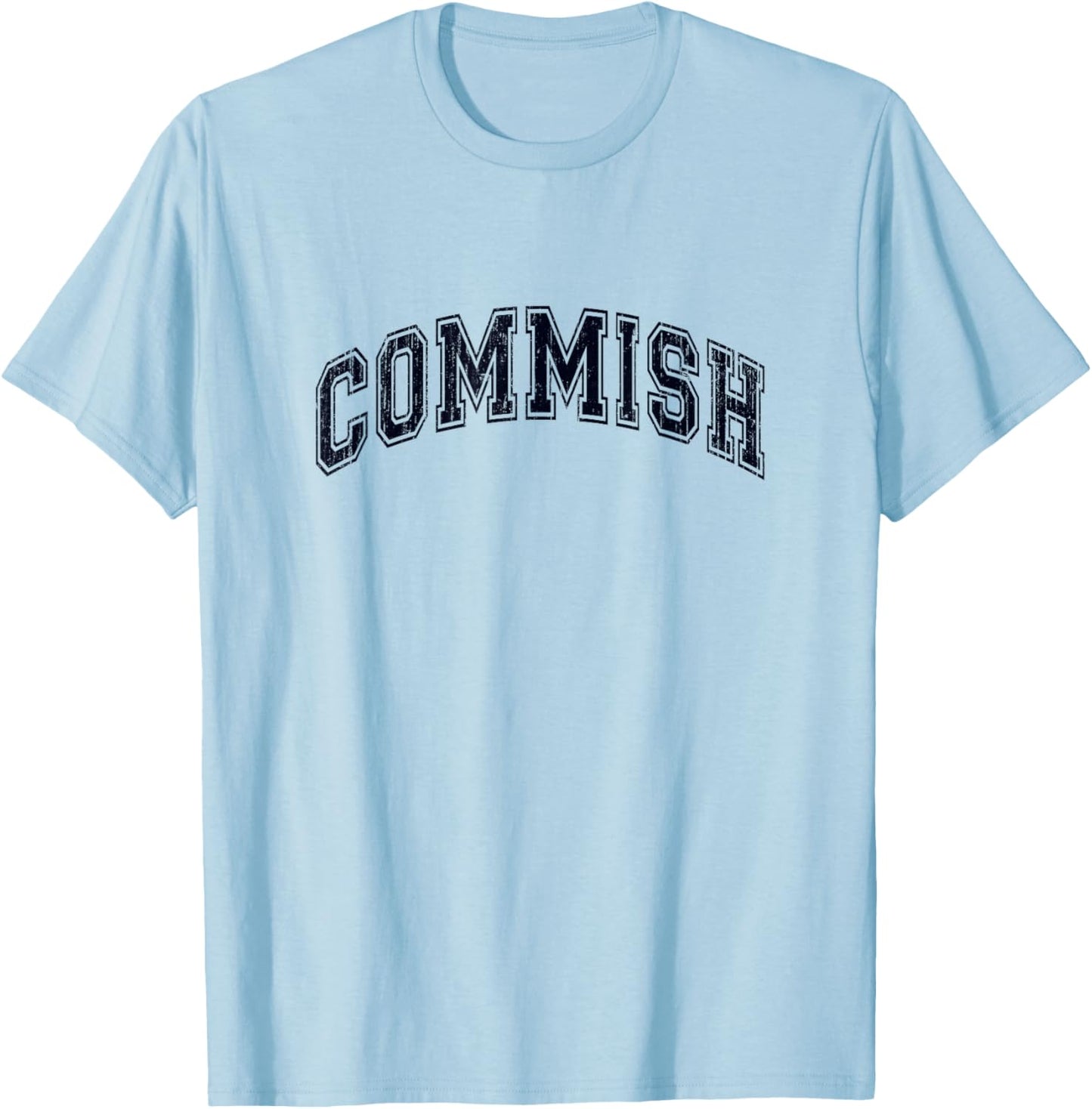 Draft Day COMMISH University Fantasy Football Commissioner T-Shirt - T-Shirt | Light Blue