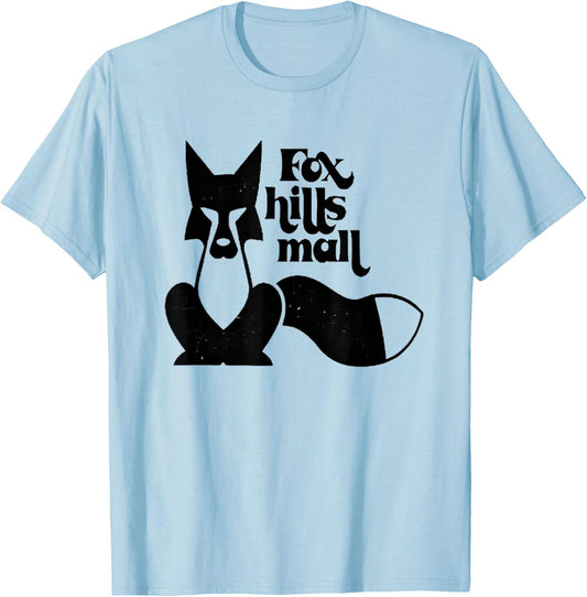 Fox Hills Mall Los Angeles Retro Vintage T-Shirt - T-Shirt | Light Blue