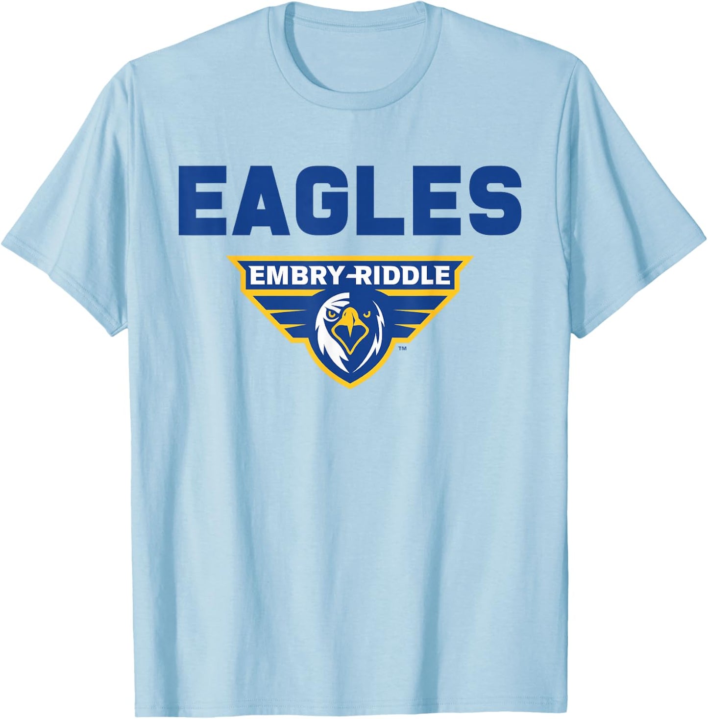 Embry Riddle Eagles | Official NCAA Merch | NCAFEMB002 T-Shirt - T-Shirt | Light Blue