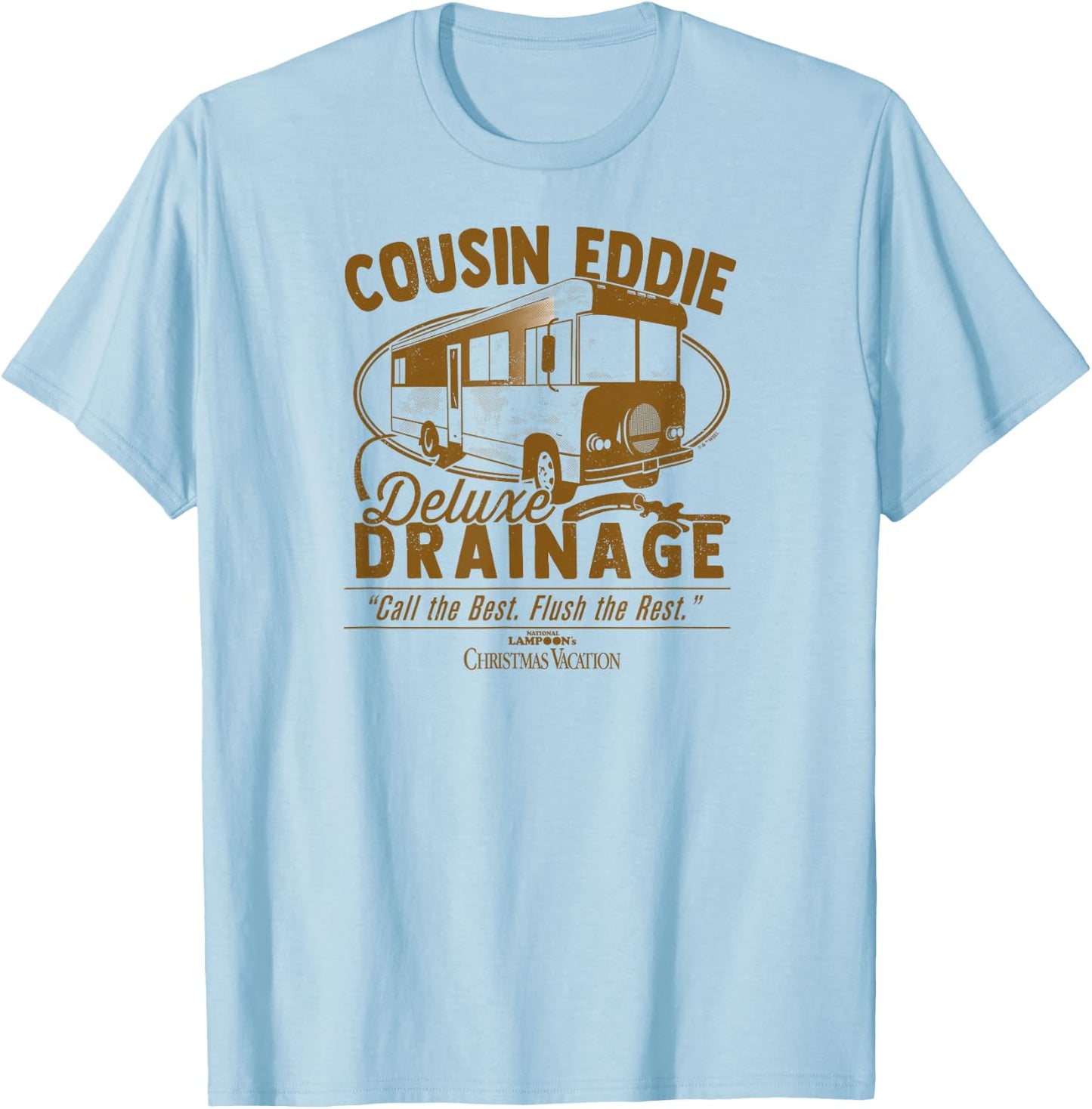 National Lampoon's Christmas Vacation - Cousin Eddie RV T-Shirt - T-Shirt | Light Blue