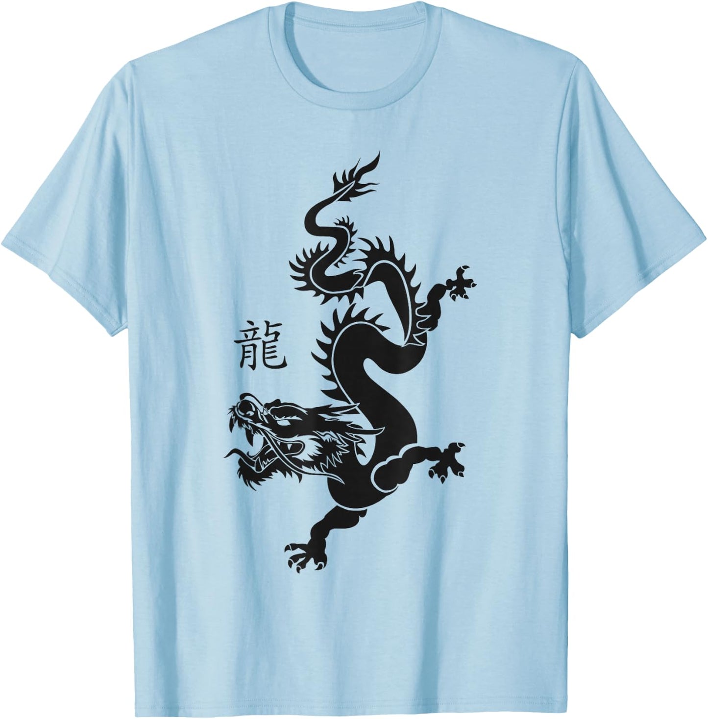 Year of the Dragon Chinese New Year 2024 Wooden Dragon T-Shirt - T-Shirt | Light Blue
