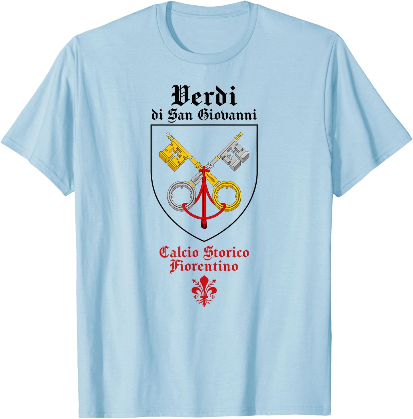 football fútbol florentin calcio storico fiorentino Verdi T-Shirt - T-Shirt | Light Blue