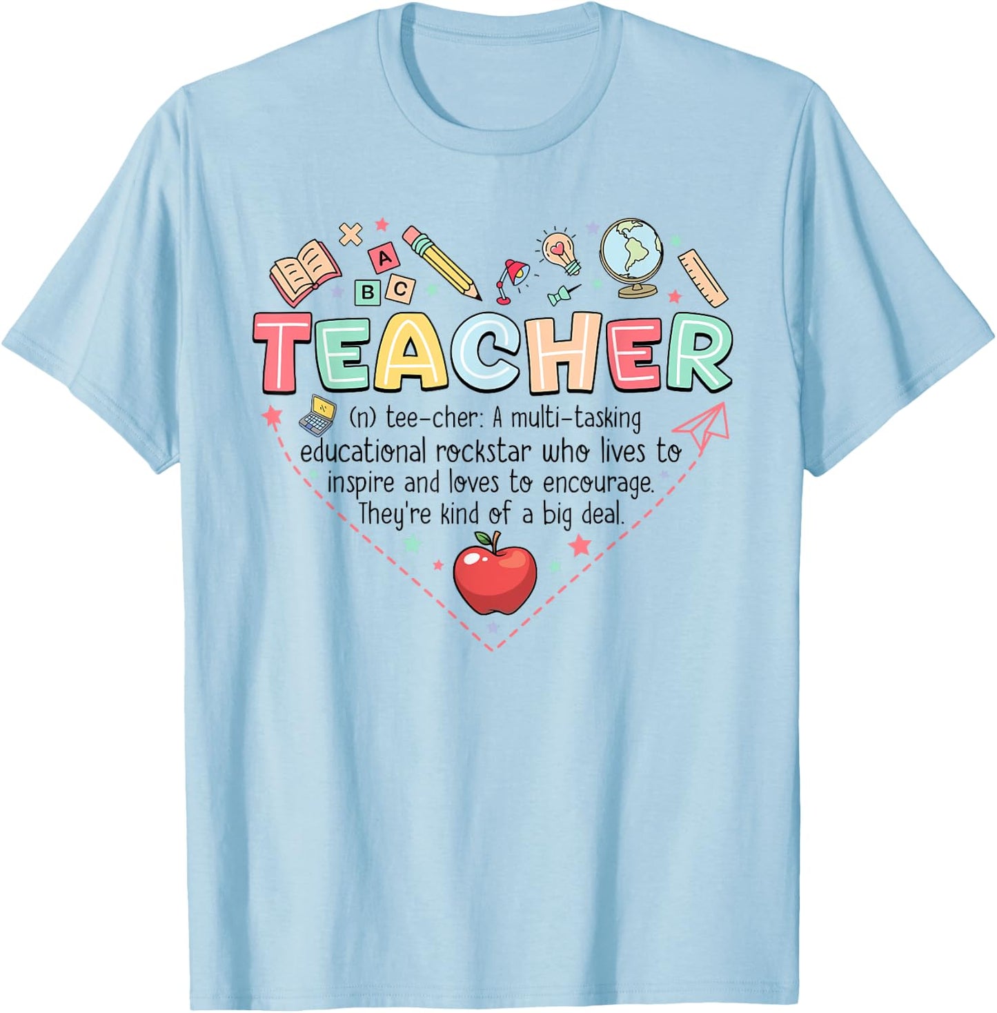 Teacher Definition For Teacher Appreciation Teacher Women T-Shirt - T-Shirt | Light Blue