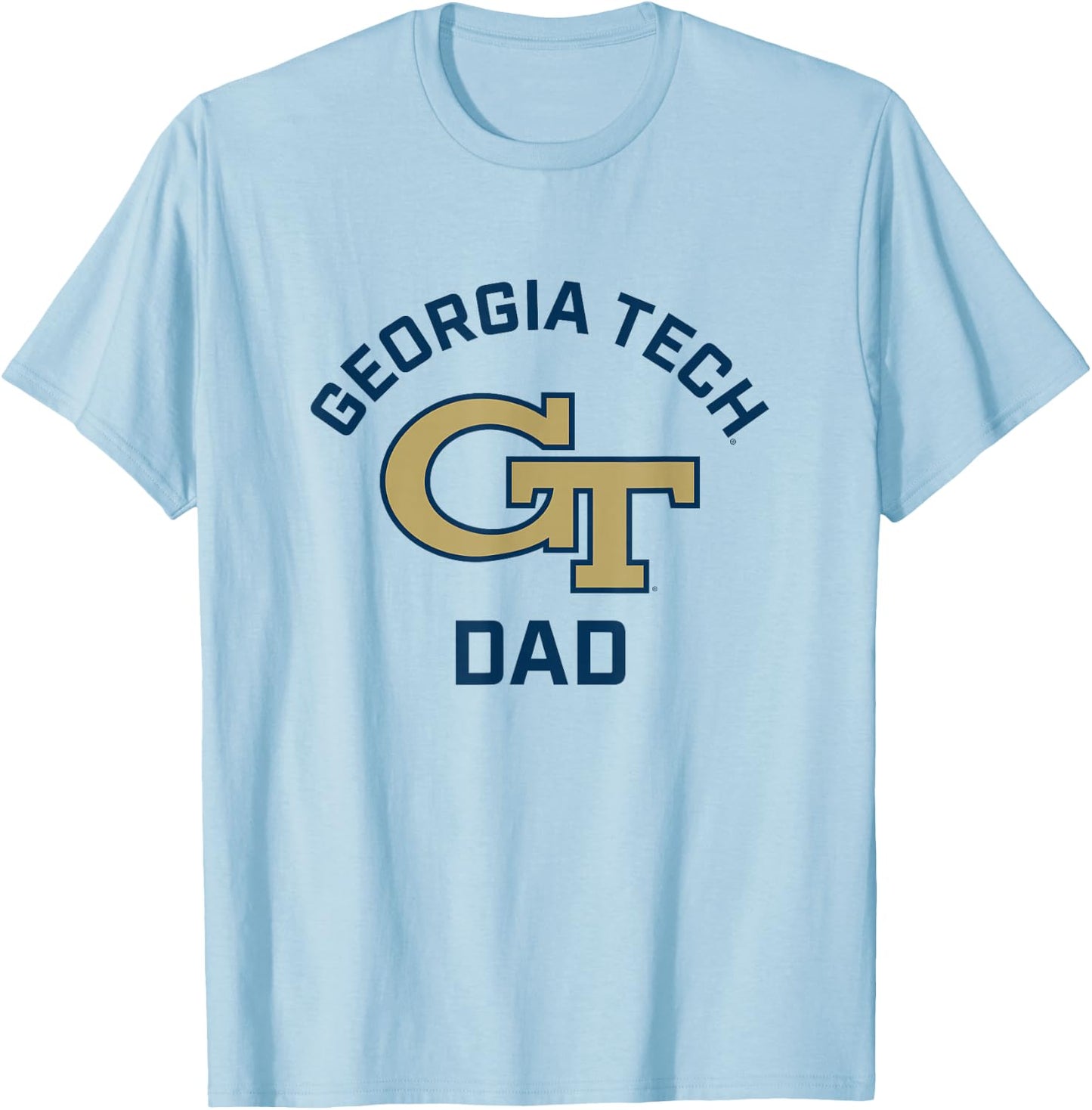 Georgia Tech Yellow Jackets Arched Dad T-Shirt - T-Shirt | Light Blue