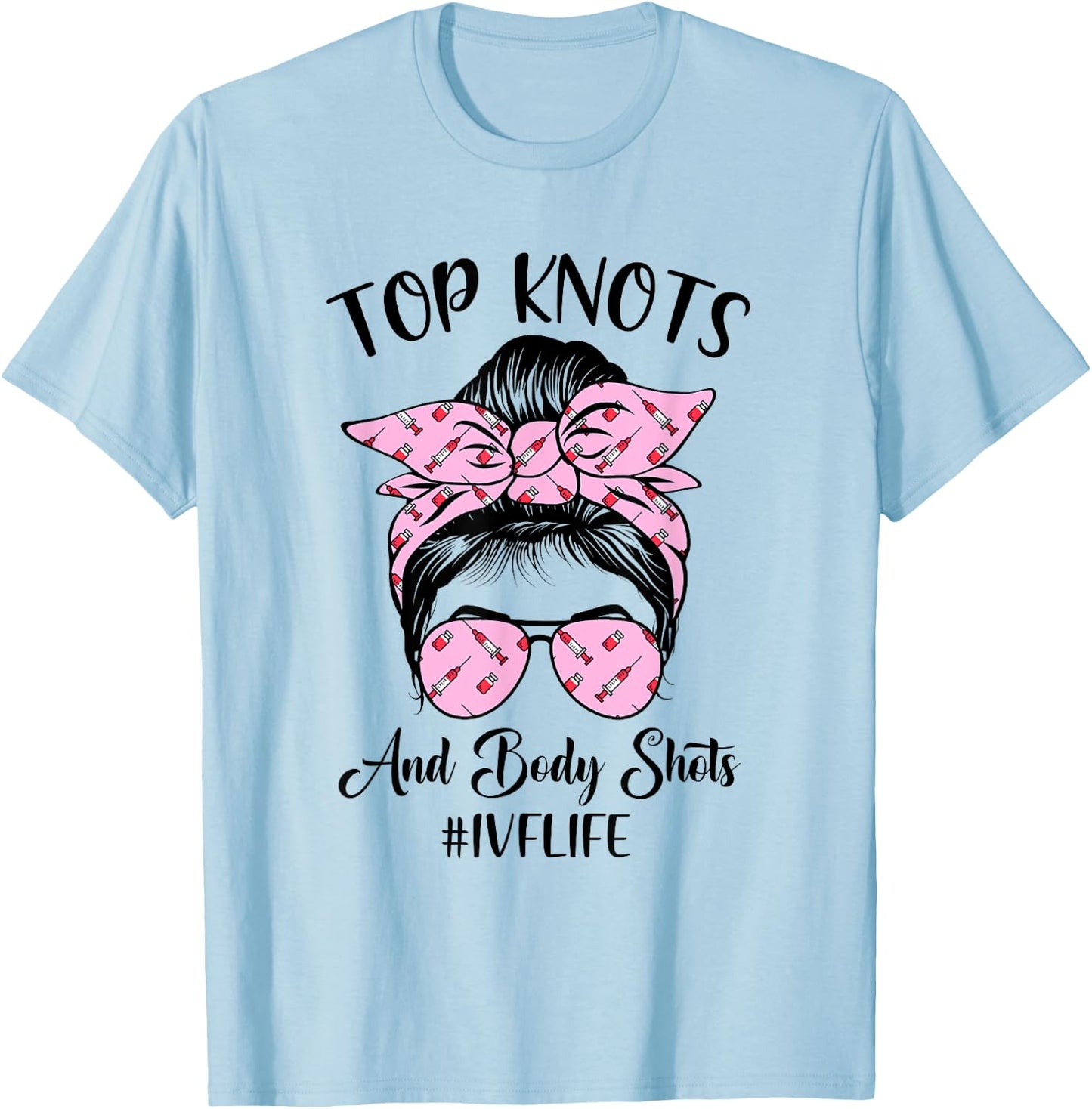 Funny Ivf Life Ivf Mom Ivf Transfer Day Embryo Transfer T-Shirt - T-Shirt | Light Blue