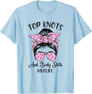 Funny Ivf Life Ivf Mom Ivf Transfer Day Embryo Transfer T-Shirt - T-Shirt | Light Blue
