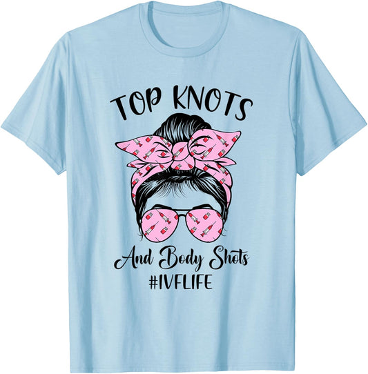Funny Ivf Life Ivf Mom Ivf Transfer Day Embryo Transfer T-Shirt - T-Shirt | Light Blue