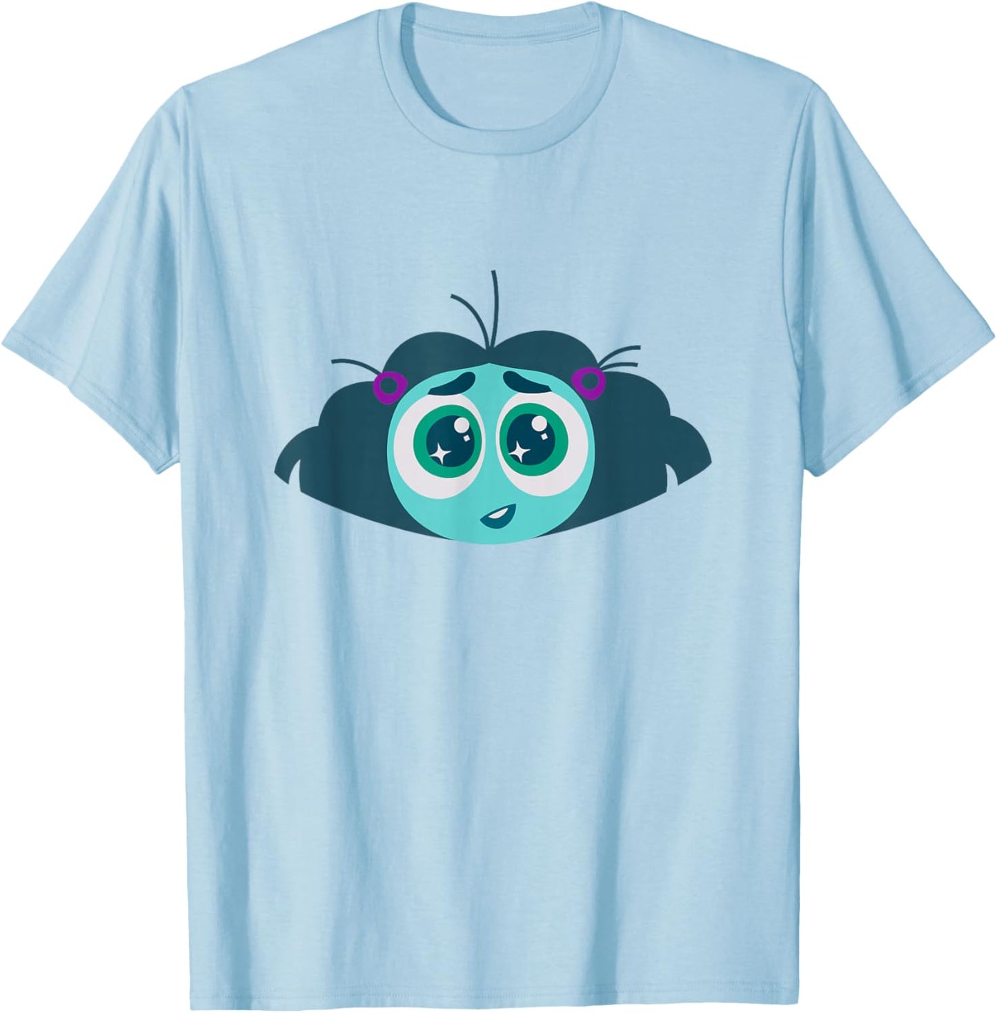 Disney Pixar Inside Out 2 Envy Big Head Logo T-Shirt - T-Shirt | Light Blue