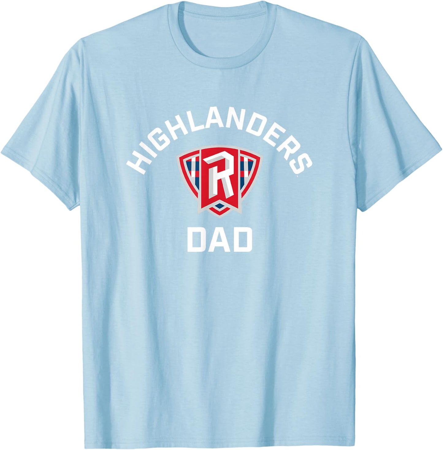 Radford University Highlanders Arched Dad T-Shirt - T-Shirt | Light Blue