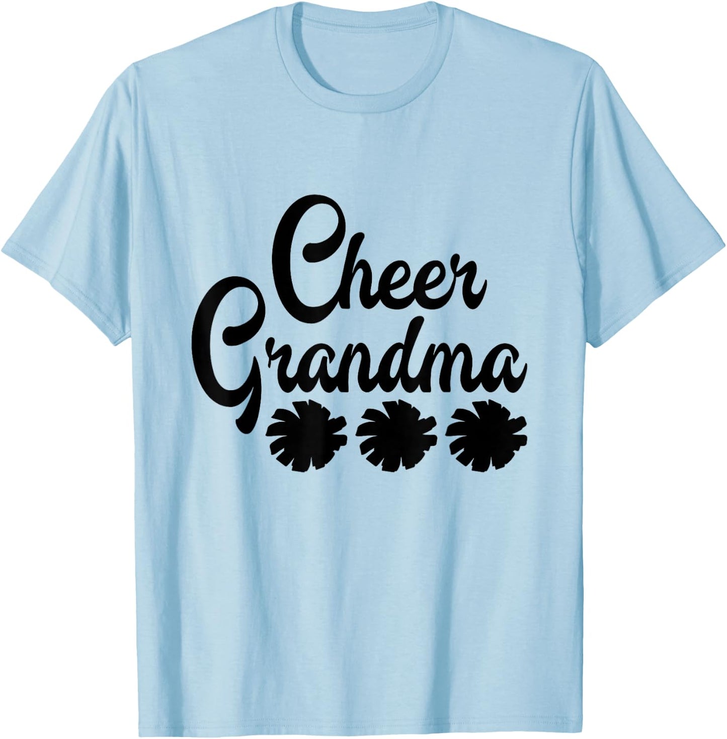 Cheer Grandma Cheerleading Grandmother Cheerleader T-Shirt - T-Shirt | Light Blue