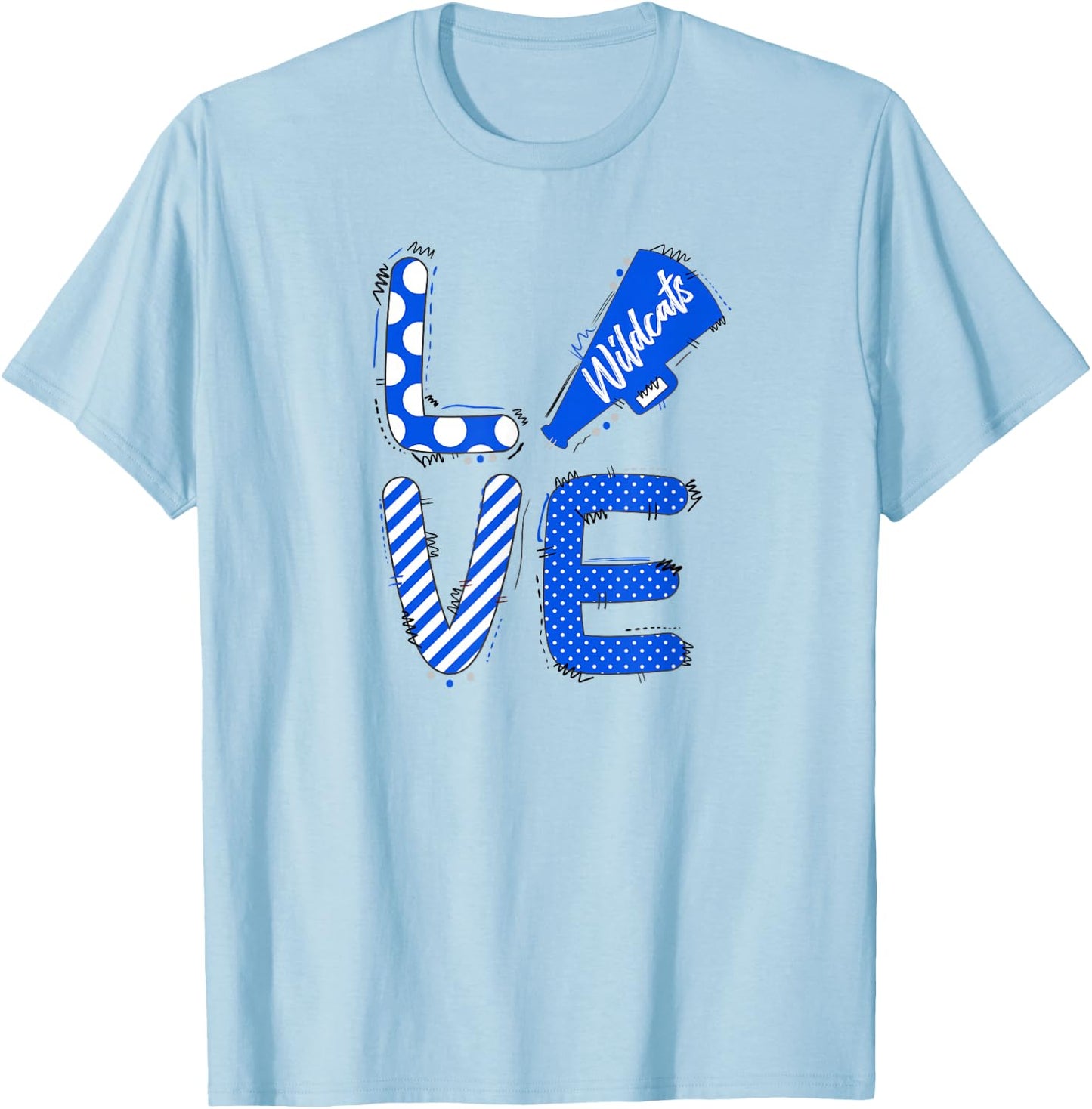 Kentucky, Big Blue, Basketball T-Shirt - T-Shirt | Light Blue