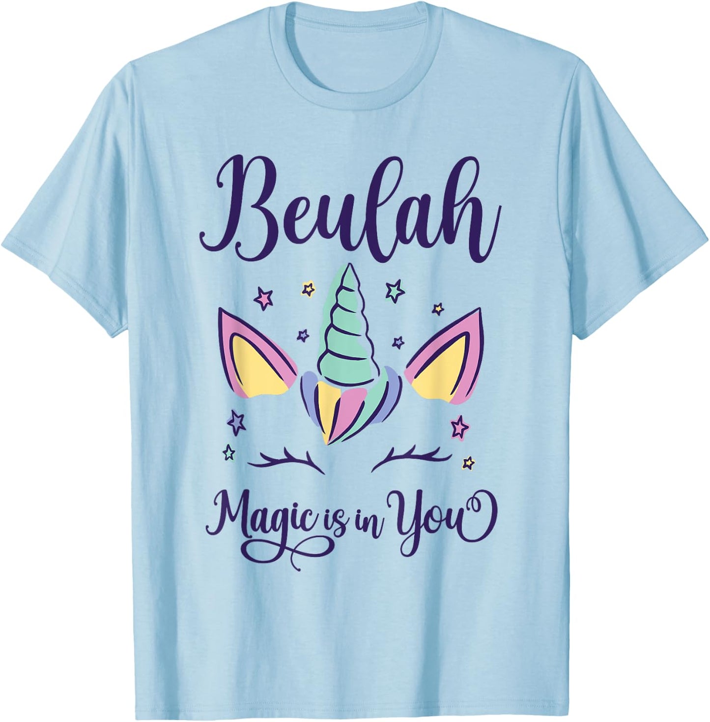 First Name Beulah Personalized I Love Beulah T-Shirt - T-Shirt | Light Blue