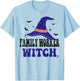 Family Worker Witch Halloween Funny Matching Group Costume T-Shirt - T-Shirt | Light Blue